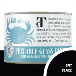 Thorndown Bat Black Peelable Glass Paint 150ml