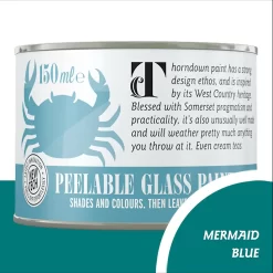 Thorndown Mermaid Blue Peelable Glass Paint 150ml