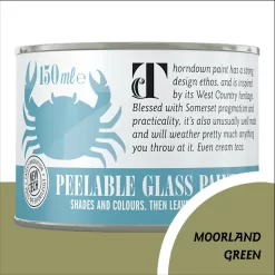 Thorndown Moorland Green Peelable Glass Paint 150ml