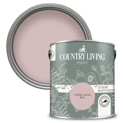 Country Living Matt Emulsion Multi-Surface Paint Cutting Garden Rose - 2.5L